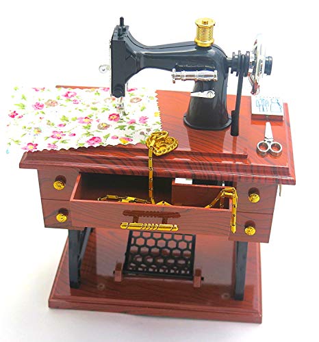 Sewing Machine jewelry music boxes, wonderful gift for collection, fashion designer, grandma's birthday, mom's birthday, mothers day.