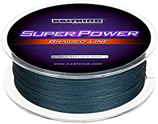 KastKing Superpower Braided Fishing Line,Low-Vis Gray,15 LB,547 Yds