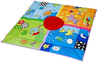 Taf Toys 4 Seasons Baby Activity Mat | Suitable from Birth, for Easier Development and Easier Parenting, Large Size, Soft, Cosy & Safe Fabric, Seasonal Vibrant Colored Base Panel, Safety Mirror, Toys