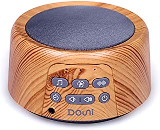 Douni Sleep Sound Machine - White Noise Machine with 24 Soothing Sounds for Sleeping & Relaxation, Timer & Memory Function,Sleep Therapy for Kid, Adult, Nursery, Home,Office,Travel.Wood Grain