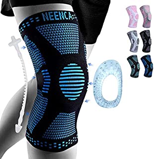 NEENCA Professional Knee Brace,Knee Compression Sleeve Support for Men Women with Patella Gel Pads & Side Stabilizers,Medical Grade Knee Protector for Running,Meniscus Tear,Arthritis,Joint Pain Relief