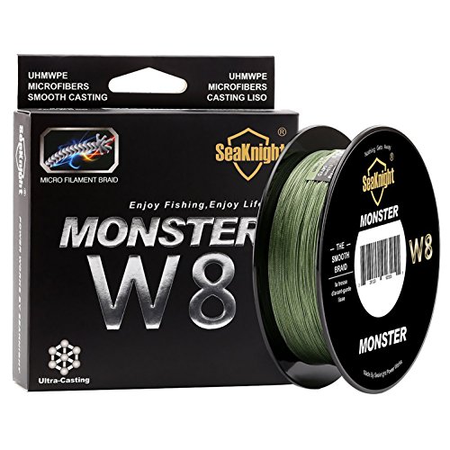 Enature Braided Fishing Line - Advanced 8 Strand Braided Fishing Line for Maximum Casting Distance & Durability for Saltwater & Fresh Water Surf Fishing, Bass Fishing, Fly Fishing (500, 100lb)