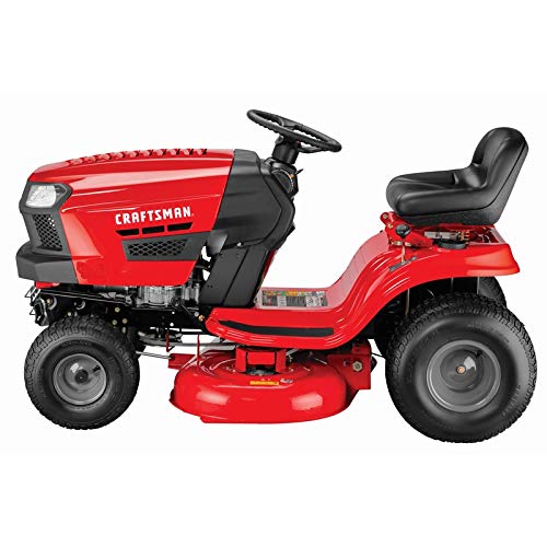 Craftsman T105 36-in. Lawn Tractor-439cc Single Cylinder Engine-7-Speed Manual Transmission, Red