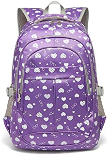 Sweethearts Kids Bookbags for Girls Backpacks for Elementary School Bags for Children(Purple)