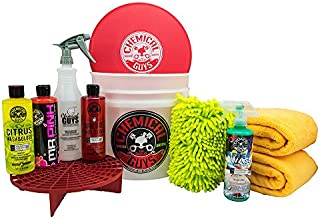 Chemical Guys HOL121 Best Car Wash Bucket Kit, 10 Items