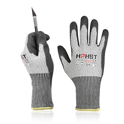 Cut Resistant Gloves Level A6 Cut Proof Work Gloves Smart Touch Medium 1 Pair