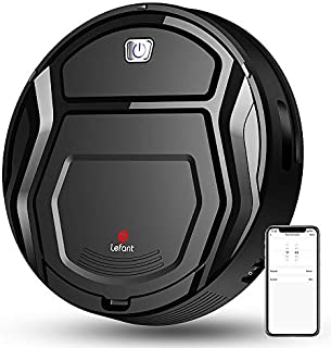 Lefant Robot Vacuum Cleaner, Auto Robotic Vacuums, Upgraded 6D Collision Sensor, 1800pa WiFi/App/Alexa, Self-Charging, Super Quiet Mini Cleaning Robot for Pet Hair, Hard Floor, Low Pile Carpets, M201