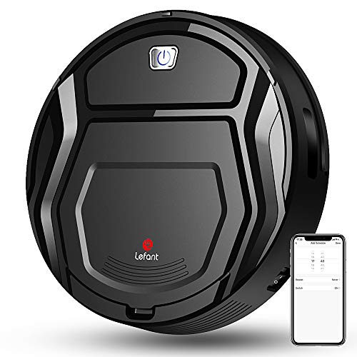 Lefant Robot Vacuum Cleaner, Auto Robotic Vacuums, Upgraded 6D Collision Sensor, 1800pa WiFi/App/Alexa, Self-Charging, Super Quiet Mini Cleaning Robot for Pet Hair, Hard Floor, Low Pile Carpets, M201