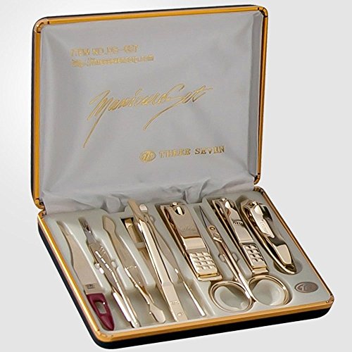 Three Seven 777 Manicure Nail Clipper Trimmer Set (9 Pcs) Ts-637g (0112)