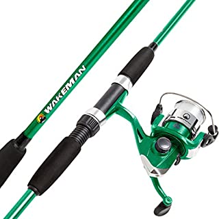 Wakeman Swarm Series Spinning Rod and Reel Combo - Green Metallic