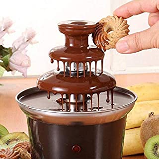 Chocolate Fondue Fountain, 3 Tier Chocolate Melting Pot Chocolate Warmer Dip Fountain Party Fondue, Perfect For Nacho Cheese, BBQ Sauce, Ranch, Liqueuers