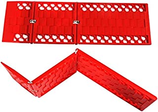 WawaAuto All-Weather Foldable Auto Traction Mat Tire Grip Aid, Car Escape Mat, Non-Slip Mat, Ideal to Unstuck Your Car from Snow, Ice, Mud, and Sand (2-Pack)