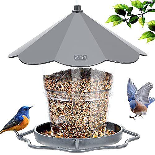 Hanizi Bird Feeders for Outside, Bird Feeder, Wild Bird Seed for Outside Feeders, Squirrel Proof Birds Feeder and Garden Decoration Yard for Bird Watchers