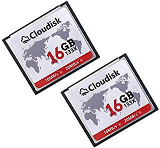 Cloudisk Compact Flash Memory Card CF Card High Speed Reader Camera Card for DSLR (16GB2PK)