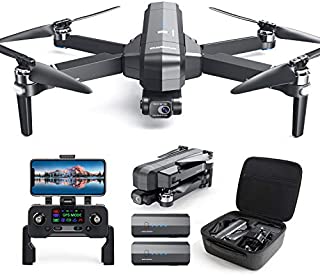 DEERC DE22 GPS Drone with 4K Camera 2-axis Gimbal, EIS Anti-Shake, 5G FPV Live Video Brushless Motor, Auto Return Home, Selfie, Follow Me, Waypoints, Circle Fly 52Min Flight with Carrycase