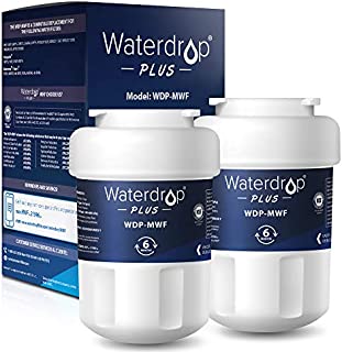 Waterdrop MWF Refrigerator Water Filter, NSF 401&53&42 Certified, Replacement for GE Smart Water MWF, MWFINT, MWFP, MWFA, GWF, HDX FMG-1, GSE25GSHECSS, WFC1201, RWF1060, Kenmore 9991, Pack of 2