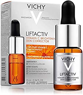 Vichy LiftActiv Vitamin C Serum and Brightening Skin Corrector, Anti Aging Serum for Face with 15% Pure Vitamin C, Hyaluronic Acid and Vitamin E, for Brighter, Firmer Skin