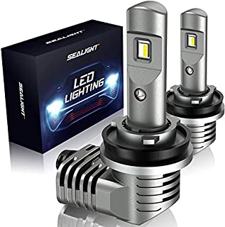 SEALIGHT S2 H11/H8/H9 LED Headlight Bulbs, Low Beam, 12000 Lumens,90 Degrees Base Like Halogen Bulbs, +100% extra Night Driving Vision 6000K LED Bulb Conversion Kit with Fan,Pack of 2