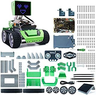 Robobloq STEM Robot Kit - DIY 6 in 1 Advanced Mechanical Building Block with Remote Control for Kids, Educational Toy with 233 Pieces for Programming and Learning How to Code (Green)