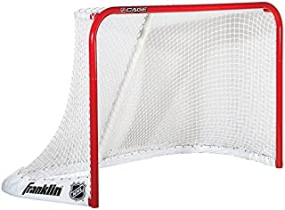 Franklin Sports Hockey Goal  NHL Steel Cage Ice-Hockey Goal  Street-Hockey Goal  Pro-Style Hockey Nets and Goal Set  72 x 48 Inch