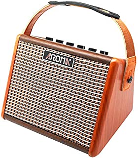 Aroma Guitar Amplifier, 15 Watt Portable Electric Guitar Amp 5 inch Speaker Bluetooth Acoustic Rechargeable Guitar Amplifier