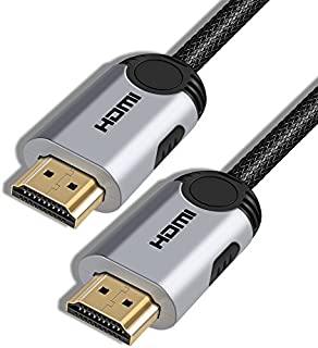 TNP 4K HDMI Cable (3FT) UHD HDMI 2.0 18GBPs High Speed Ultra HD 4K 60Hz HDR Nylon Braided Cord, Gold Plated Connectors Ethernet & Audio Return Channel (ARC) for 4K TV Apple TV 4K, PS4 Pro, Xbox One X