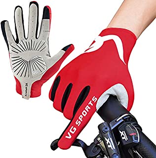 Andyshi Cycling Gloves Biking Gloves Gel Pad Shock-Absorbing| Anti- Slip|Breathable Men Women Sky Touring Team Gloves Mountain Bike Road Bicycle Gloves