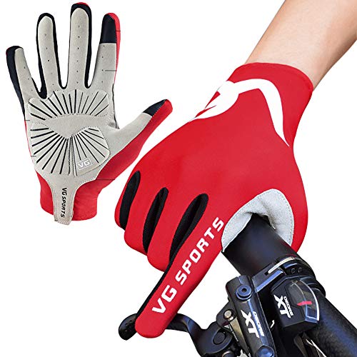 Andyshi Cycling Gloves Biking Gloves Gel Pad Shock-Absorbing| Anti- Slip|Breathable Men Women Sky Touring Team Gloves Mountain Bike Road Bicycle Gloves