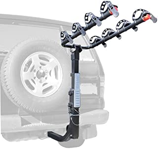 Allen Sports Premier Hitch Mounted 4-Bike Carrier for Vehicles with External Spare Tires, Model S645