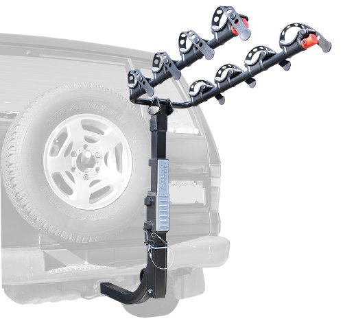 Allen Sports Premier Hitch Mounted 4-Bike Carrier for Vehicles with External Spare Tires, Model S645