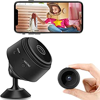 Mini Spy Camera WiFi Wireless Tiny Secret Camera 1080P Full HD Portable Home Security Hidden Camera with Audio and Video Live Feed for Indoor Outdoor