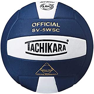 Tachikara Leather Indoor Volleyball, Navy