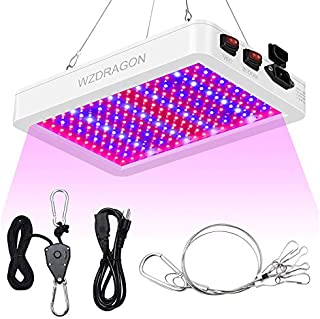 WZDRAGON 1000W LED Grow Lights Double Chips Full Spectrum for Greenhouse and Indoor Plant Veg and Flower Growing