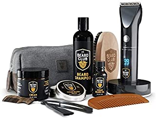 The Beard Club | PT45 Trimmer Premium Beard Care Grooming Gift Gift Kit | Cordless Beard Trimmer, Beard Oil, Beard Cream, Straight Edge Razor, Beard Shampoo, Beard Brush, Beard Comb