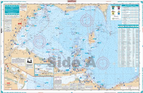 Waterproof Charts, Lake Fishing, 128F Northwest Lake Erie & The Detroit River