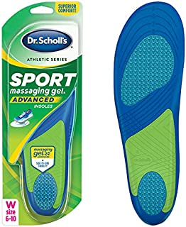 Dr. Scholls Sport Insoles // Superior Shock Absorption and Arch Support to Reduce Muscle Fatigue and Stress on Lower Body Joints (for Women's 6-10, Also Available for Men's 8-14)