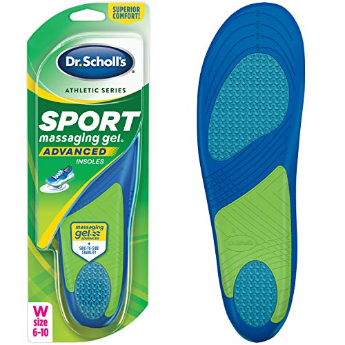 Dr. Scholls Sport Insoles // Superior Shock Absorption and Arch Support to Reduce Muscle Fatigue and Stress on Lower Body Joints (for Women's 6-10, Also Available for Men's 8-14)