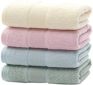 Bath Hand Towels, Bamboo Face Towel, Hand Washcloths Set [4-Pack], for Baby Kids Bathroom, Hotel, Spa, Kitchen, Home, Pool, and More, Fade Resistant, Lint Free, Ultra Soft, Absorbent, 13