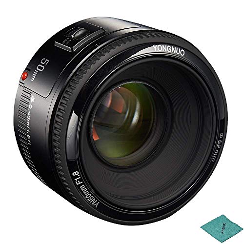 yongnuo YN50mm F1.8 Standard Prime Lens Large Aperture Auto Focus Lens Compatible with Canon EF Mount Rebel DSLR Camera (CXK5648617516965WD)