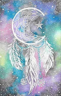 5D Full Drill Diamond Painting Kit, DIY Round Diamond Rhinestone Painting Kits Painting Cross Stitch Embroidery Pictures Arts Craft for Home Wall Decor (15.7x11.8 Inch, Dream Catcher)