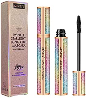 4D Silk Fiber Lash Mascara Makeup, Waterproof Long Curling Natural and Sweat-Proof is not Blooming Makeup Beauty Long Lasting Glamorous Eye Makeup-No Clumping, No-Hassle Removal