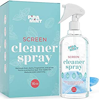 Screen Cleaner Spray - [16oz] - for TV Screen, Computer Screen, Laptop, Phone, Tablet, Smart Watch - Microfiber Cloth Included, Large Bottle [16 Oz] Screen Cleaner by Pipa Mint