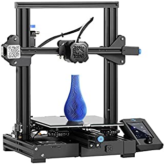 Ender 3 V2 3D Printer, Official Creality DIY 3D Printer, Upgraded Silent Motherboard, Meanwell Power Supply, Carborundum Glass Plate, Resume Printing for Beginners and Home Users 220x220x250mm (black)