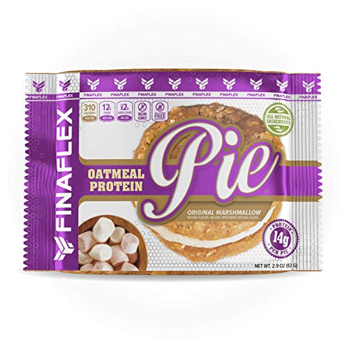 Oatmeal Protein Pie, All-Natural Soft and Chewy Non GMO Snack, Gluten Free, Kosher, 14g Protein, 12g Fiber, Only 8 Sugars, Creamy Marshmallow Protein Filling, Perfect for Kids and Adults (Original)