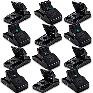 Kat Sense Rat Traps for House (12 Pack) Humane Rodent Trap for Instant Kill Results, Easy to Use Mouse Traps, Effective Anti-Rodent Solution, Reusable, Indoor N Outdoor