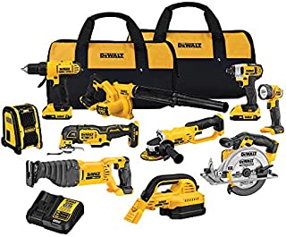 DEWALT 20V MAX Cordless Drill Combo Kit, 10-Tool (DCK1020D2)