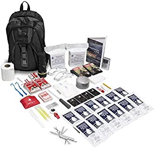 Emergency Zone The Essentials Complete Deluxe Survival 72-Hour Kit, Prepare Your Family for Hurricanes, Earthquakes, FLOODS, Emergency Disaster Go Bag- Available in 2 & 4 Person, Red or Black Bag