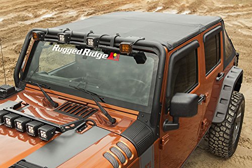 Rugged Ridge 13790.38 Bowless Black Diamond Top For 2007-2018 Jeep Wrangler Unlimited JK 4 Door, 1 Pack