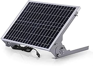 SUNER POWER 12V Waterproof Solar Battery Trickle Charger & Maintainer - 20 Watts Solar Panel Built-in Intelligent MPPT Solar Charge Controller + Adjustable Mount Bracket + SAE Connection Cable Kits