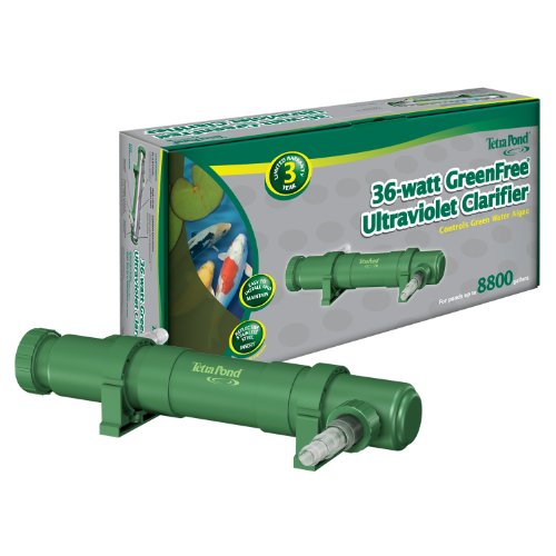 TetraPond UVC-36 GreenFree UV Clarifiers, Up To 8800 Gallons, 36-Watt